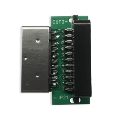 JP21 / RGB21 EuroSCART adapter CRT scalers AV - Image 1 of 2