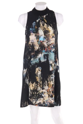 abito motivi stampa A-Line M nero - Immagine 1 di 4