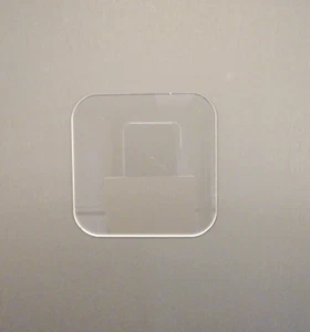Rounded Square Clear Acrylic Plexiglas Shape - Craft Supply Cutout - Picture 1 of 2