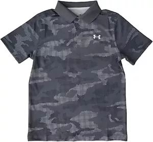 Under Armour Boys' Performance 2.0 Novelty Golf Polo, Charcoal, Size M - Picture 1 of 1