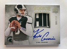 2012 Kirk Cousins Upper Deck SP Authentic Auto Autograph RC Rookie /885 VIKINGS