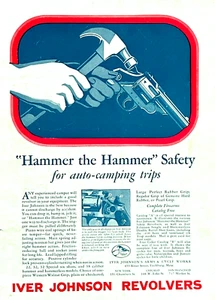 Iver Johnson Arms & Cycle Works Ad Fitchburg MA Hammer The Hammer Safety - Picture 1 of 1