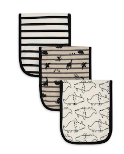 Nuevo paño Gerber de algodón orgánico para bebé niño Dino Burp, paquete de 3 Foto 1 de 1