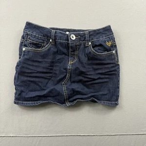 Girls Justice Jeans Denim Skort Youth SZ 10 Reg Stretchy-Super Cute! Y2K - Picture 1 of 9