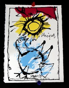 Corneille - Unique - Silkscreen -1997 - unnumbered and not signed - Picture 1 of 6