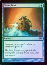 Mana Leak - Foil Played MTG Eighth Edition 8th Magic VDF