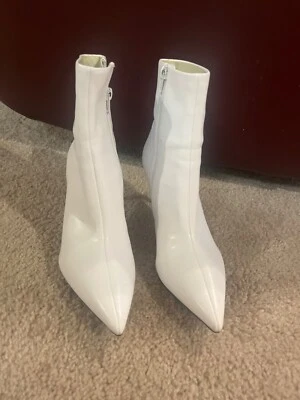 Jeffrey Campbell White Stiletto booties - size 7.5 womens - Изображение 1 из 4