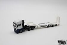 Herpa MAN TGX GX Crane Allrounder-Semi-trailer white/blue/black 1:87 /H19683