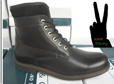 STIVALI UOMO ANFIBI pelle moto militari STIVALETTI INGROSSO 40 41 43 44 VVV