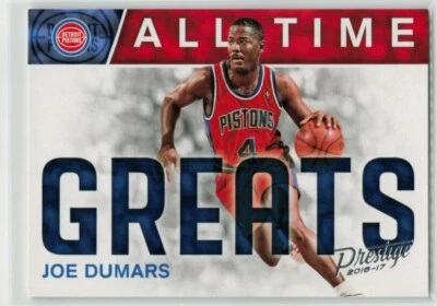 Joe Dumars 2016-17 Panini Prestige ALL TIME GREATS Insert #6 Detroit Pistons - Image 1 of 2
