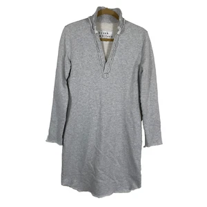 Frank & Eileen Nicole Pullover Henley Dress Gray Sz XS Made In USA - Picture 1 of 13