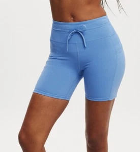 COTTON ON BODY New Sealed Women's Medium Ultimate Run Rib Bike Short Adrift Blue - Picture 1 of 5