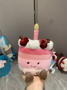Jellycat London Harrods Cheryl Cherry Cake - Valentine's Day gift - Picture 1 of 7