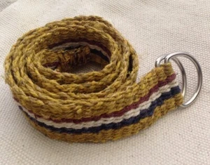 Handmade Vegan Nepal Boho Hemp Belt, Hippie Unisex Eco-Friendly Hemp Belt - Picture 1 of 5