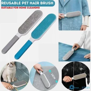 Fur Magic Pet Hair Remover Lint Brush With Self-Cleaning Base Double Sided Brush - Picture 1 of 21