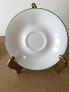 CORELLE SAUCER SHADOW IRIS SAUCERS LIGHT GREEN AND WHITE SET OF 1 - Picture 1 of 2