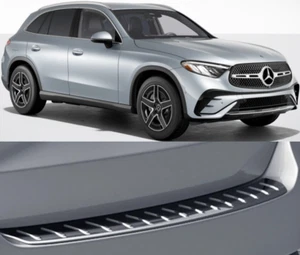 Cubierta protectora de umbral trasero cromado OE para Mercedes Benz GLC 2023-2024 - Imagen 1 de 8