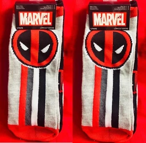 NEW Marvel Spiderman Shoe-Low-Cut-Socks Qty 2 Size 4-10 (US) - Picture 1 of 2