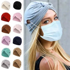 Hair Loss Hat Elastic Bandana Scarf Head Wrap Cancer Chemo Cap Muslim Turban - Picture 1 of 20