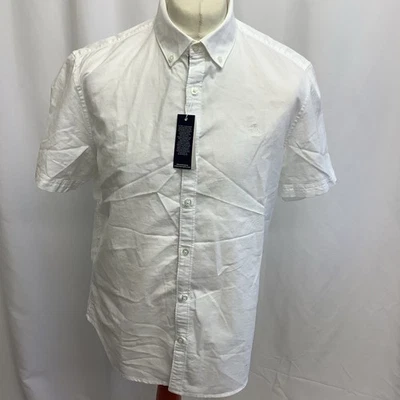 Original Penguin Men's White Short Sleeve Shirt Size L Large BNWT RRP£55 - Image 1 of 4