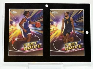 2025 Topps Chrome"Test Drive" Premium NBA Cards: Tyrese Maxey /Tyrese Haliburton - Picture 1 of 4