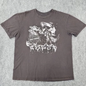 Harley Davidson Hemd Herren XL Jester Clown Joker Kurzarm Zylstra HD 2010 - Bild 1 von 12