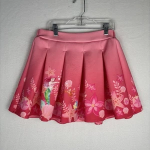 Disney The Little Mermaid Skirt Girls Size 9/10 Pink Pleated Stretchy - Picture 1 of 16