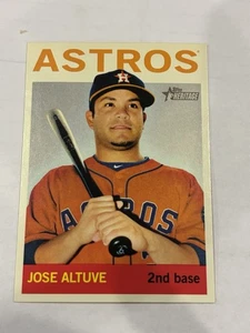 2013 Topps Heritage High Number Short Print SP #487 Jose Altuve Houston Astros - Foto 1 di 2