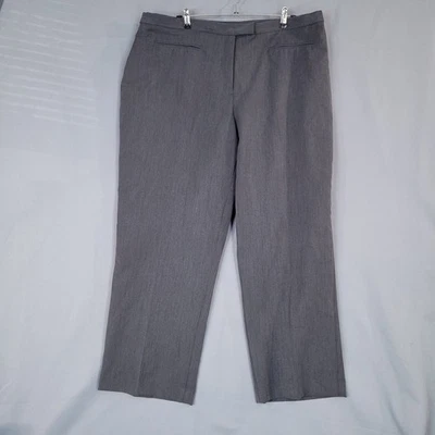 Ruby Rd. Pants Women 20W Gray Stretch Machine Washable Flat Front - Image 1 of 4