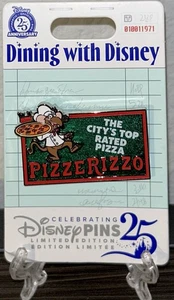 2025 Disney Parks Essen mit Disney Pizzerizzo Hollywood Studios LE Pin Rizzo - Bild 1 von 1