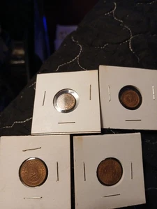 coins of Ceylon & India 1890,2-1898-India 1898,2 quarter cents,1 half ct1-1-1/2c - Picture 1 of 10