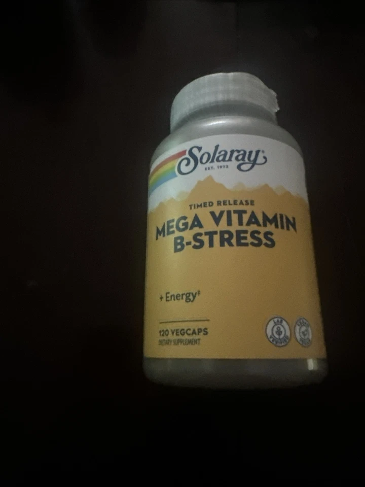 Solaray Dos Etapas Mega B-Stress 120 Cápsula. 28/04 Foto 1 de 1