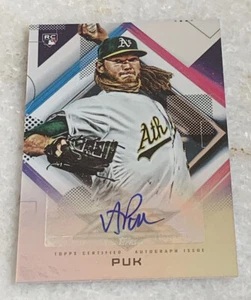 2020 Topps Fire FA-AP AJ Puk Rookie Auto Oakland A’s RC A.J. - Picture 1 of 3