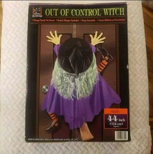 New in opened box"Out of Control" Splat WitchHangs on door, plastic door hang - Picture 1 of 9