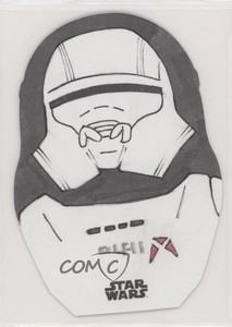 2020 Topps Star Wars Rise of Skywalker Series 2 1/1 Michelle Rayner Sketch ob9