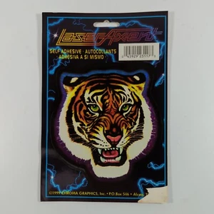 Calcomanía de coche de colección hacha láser croma 1999 Tiger autoadhesiva - Imagen 1 de 2