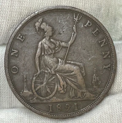 1891 Great Britain One Penny Coin - Image 1 of 4