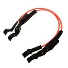 2 pieces of orange TPU windsurfing cords adjustable 28-34 inches