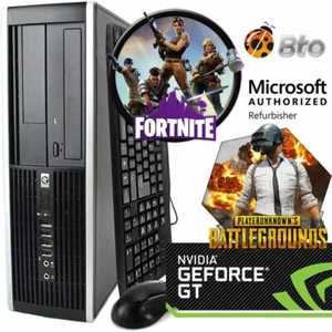 HP Gaming Desktop Computer Intel i5 8Gb 500GB NVIDIA GT 1030 Wi-Fi Windows 11 PC - Picture 1 of 10