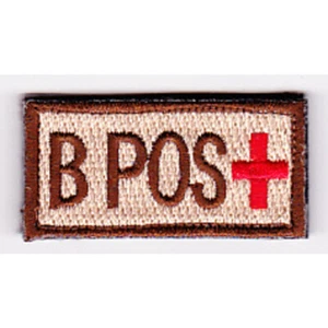 Blood Type B Positive Desert Patch Hook And Loop - Picture 1 of 6