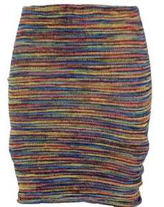 Minirock, Boho Strickrock, Ethnorock - regenbogen - Bild 1 von 2