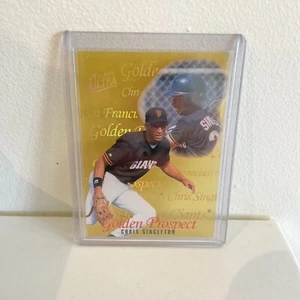 1996 Fleer Ultra Baseball Golden Prospect Chris Singleton - San Fransisco Giants - Picture 1 of 2