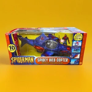 Spiderman Web Copter Vintage 1998 Azul Spider-Man Marvel Toy Biz ¡NUEVO EN CAJA! - Imagen 1 de 2