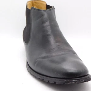 Sandro Footwear Chelsea Style Leather Ankle Boots Pull On Closed Toe Size 8.5D - Picture 1 of 12