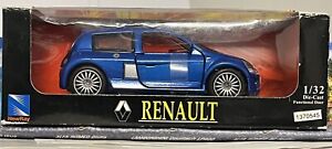 1:32 1/32 Diecast Renault Clio V6 Blue Model Car FREEPOST