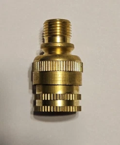Brass Knurled Lamp Swivel, 1/8M X 1/8F NEW 20500UJB - Picture 1 of 4