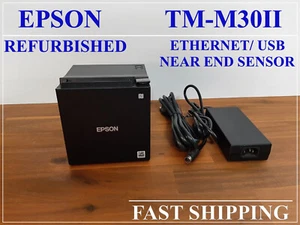 Epson TM-M30II POS Point of Sale Thermal Printer Ethernet USB w Power Supply NES - Picture 1 of 9