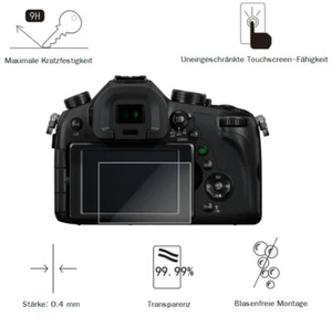Panasonic Lumix DMC-FZ1000 0,4 MM Adhesion Screen Protector Glass Screen LC7600 - Picture 1 of 1