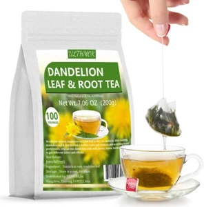 Dandelion Root & Leaf Tea 100Bags for Liver Detox 100% Natural & No Additives - Picture 1 of 7