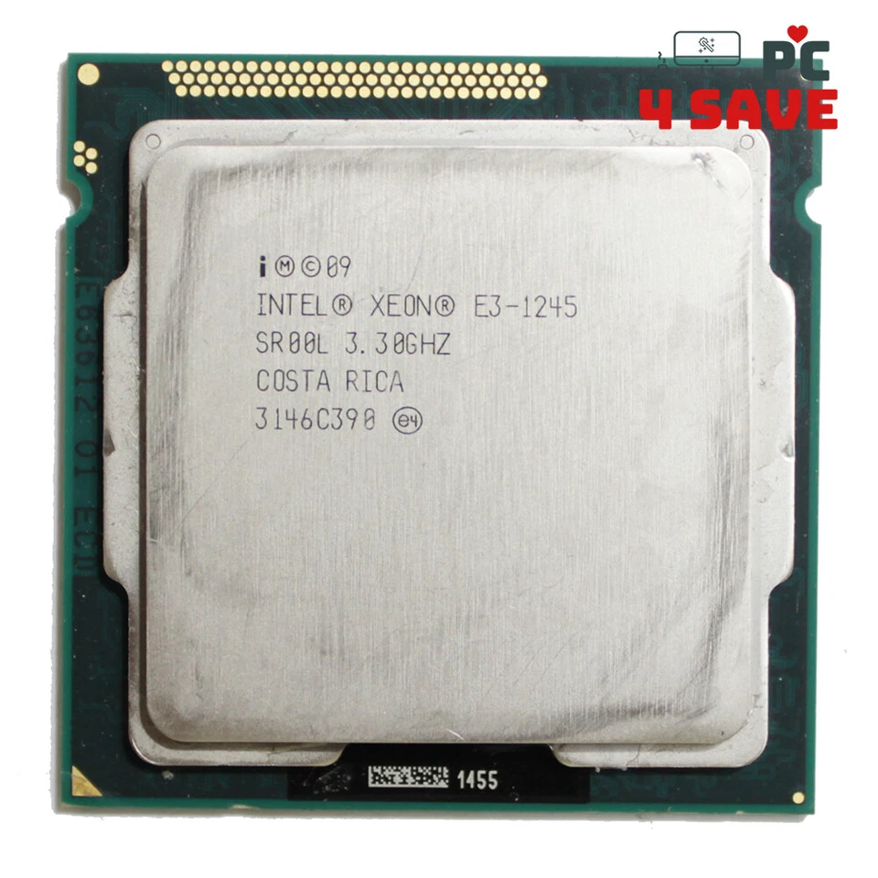 Processador Intel Xeon E3-1245 SR00L 3.3GHz 8MB 4C LGA 1155 workstation CPU 95W - Imagem 1 de 2